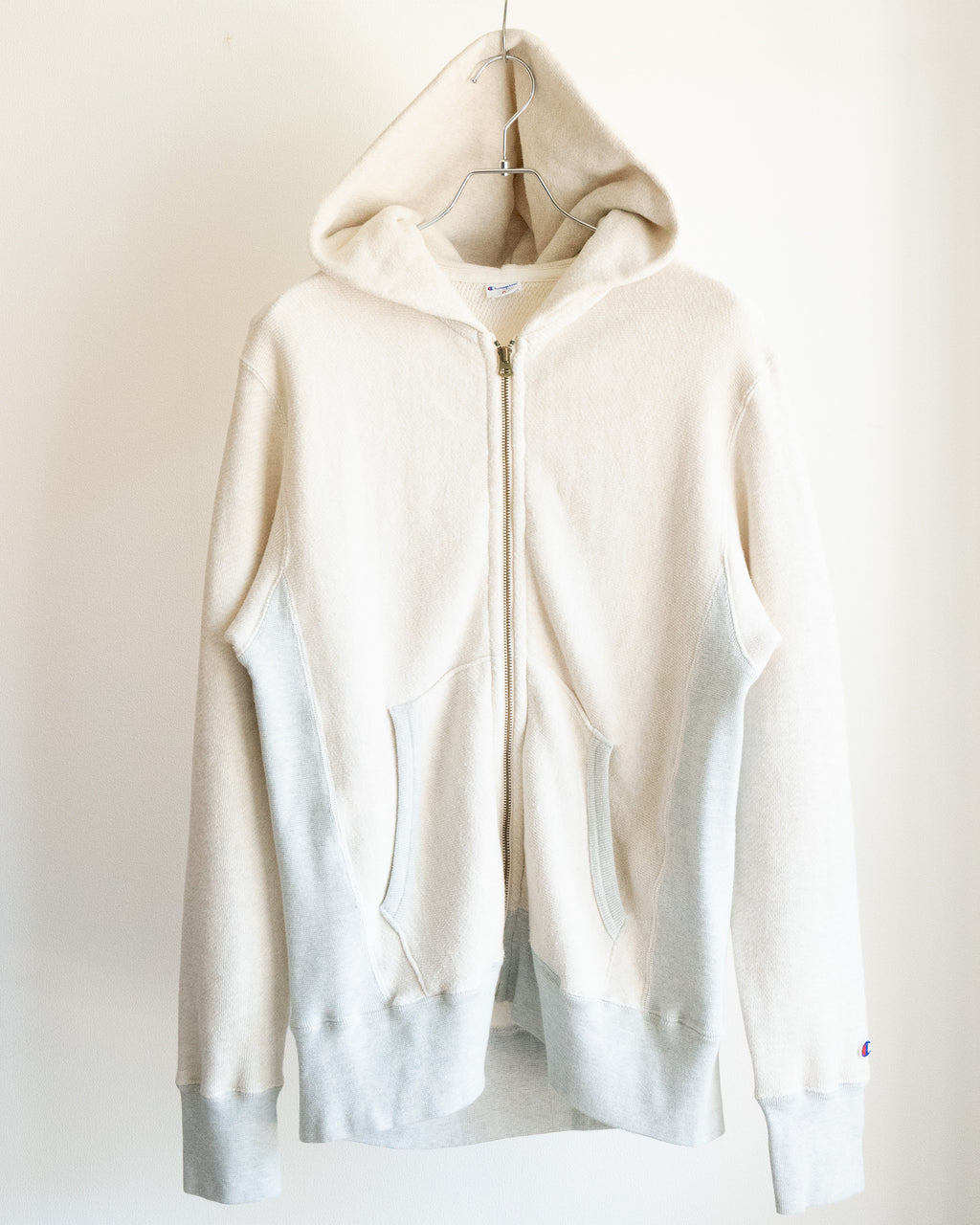 Panelled Front Zip Hoodie
