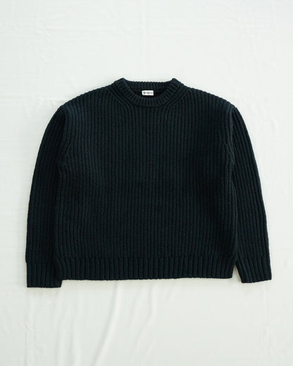 MERRY YARN ‘BUDDY’ SWEATER, BLACK