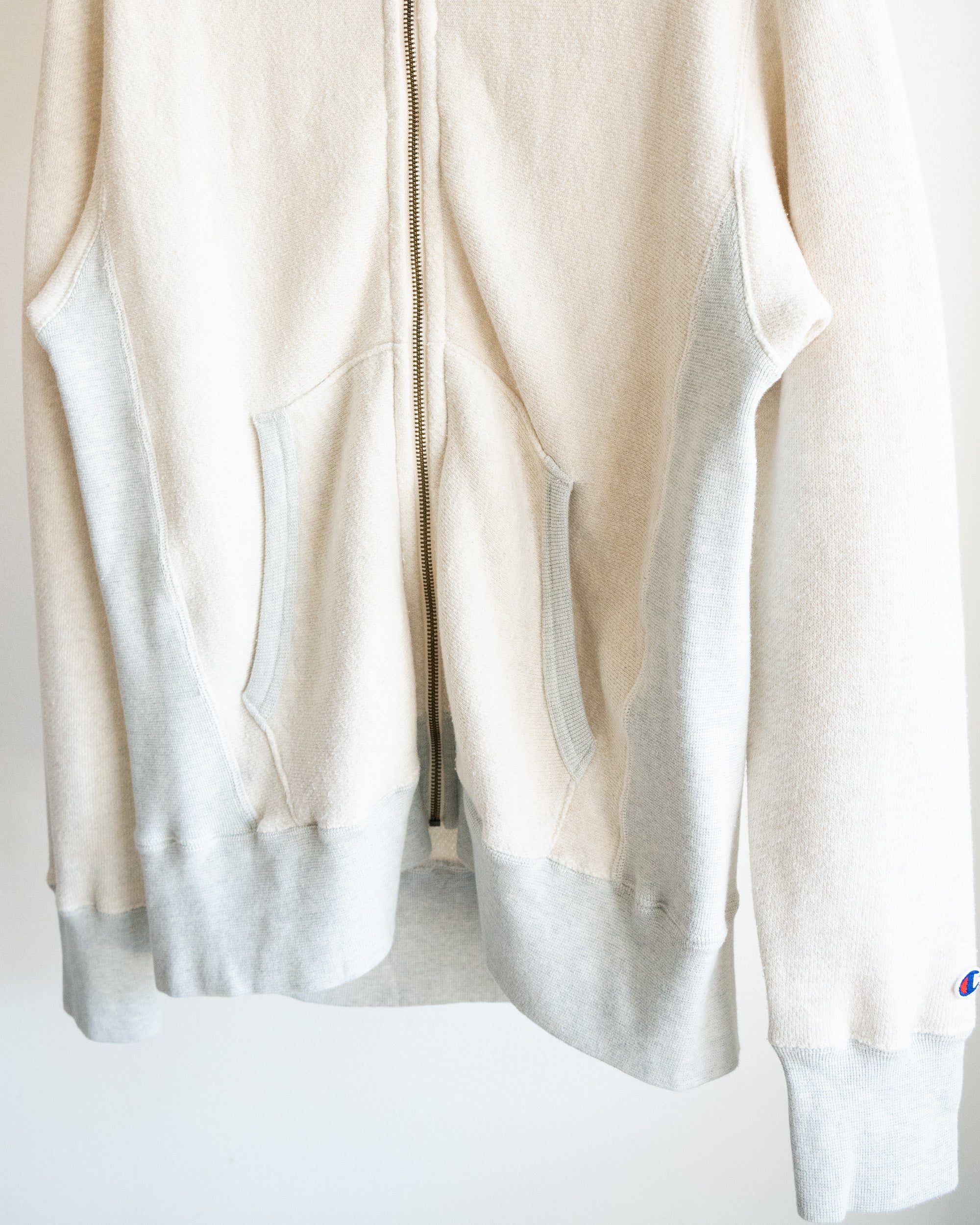 Panelled Front Zip Hoodie