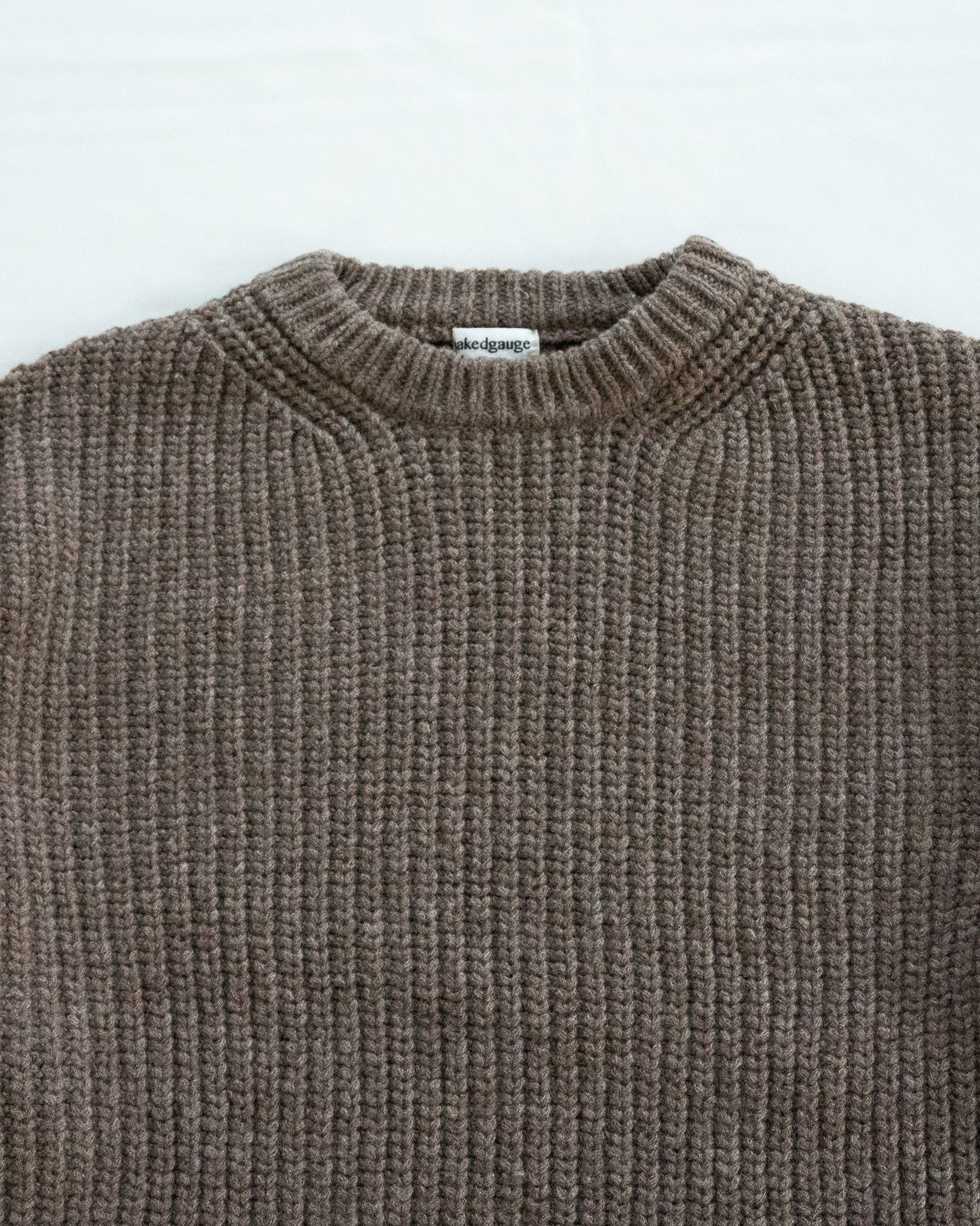 MERRY YARN ‘BUDDY’ SWEATER, N.BROWN