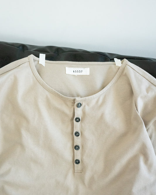 SKIN TEE L/S, BEIGE