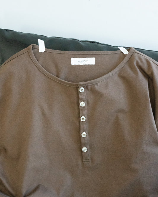 SKIN TEE L/S, BROWN