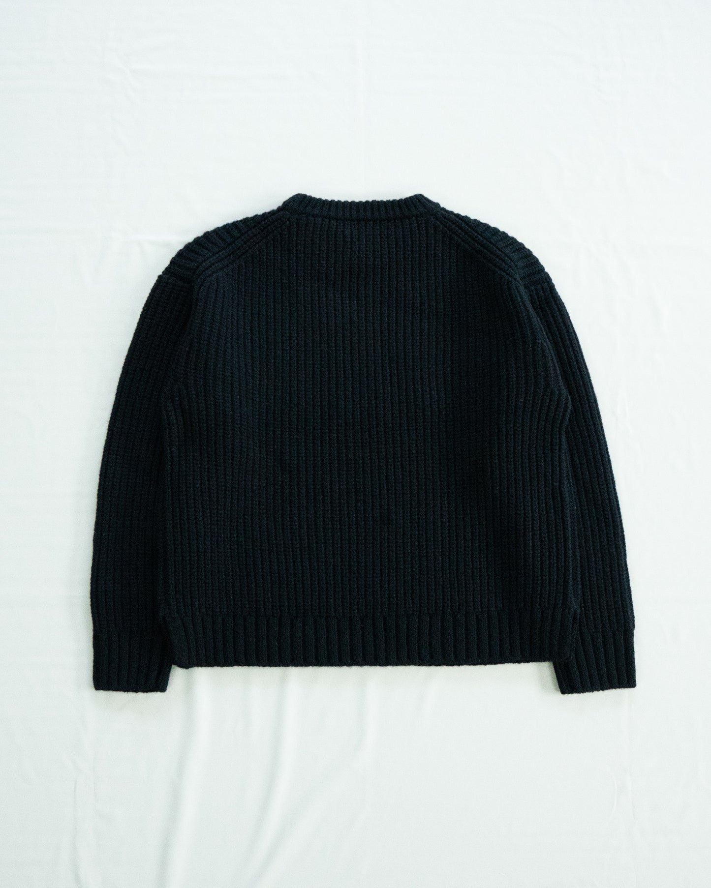 MERRY YARN ‘BUDDY’ SWEATER, BLACK