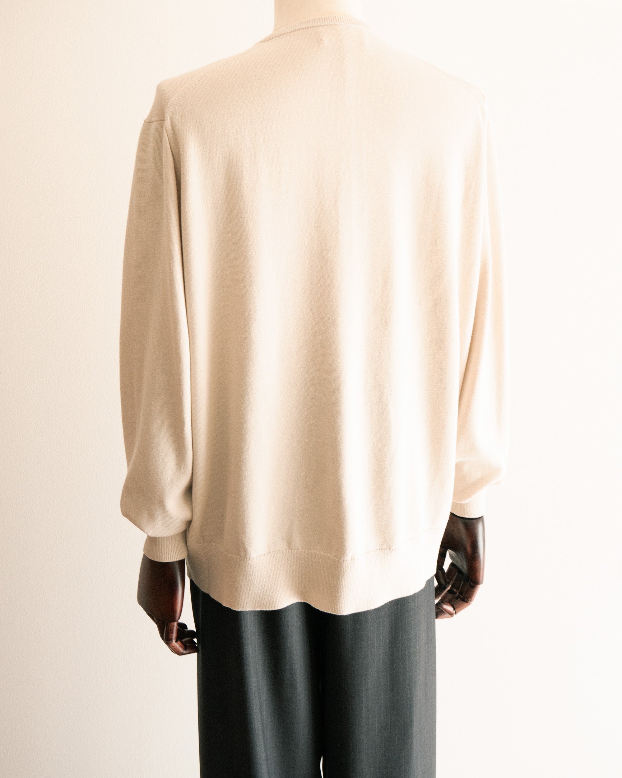 Signature Sweater, IVORY × CHARCOAL