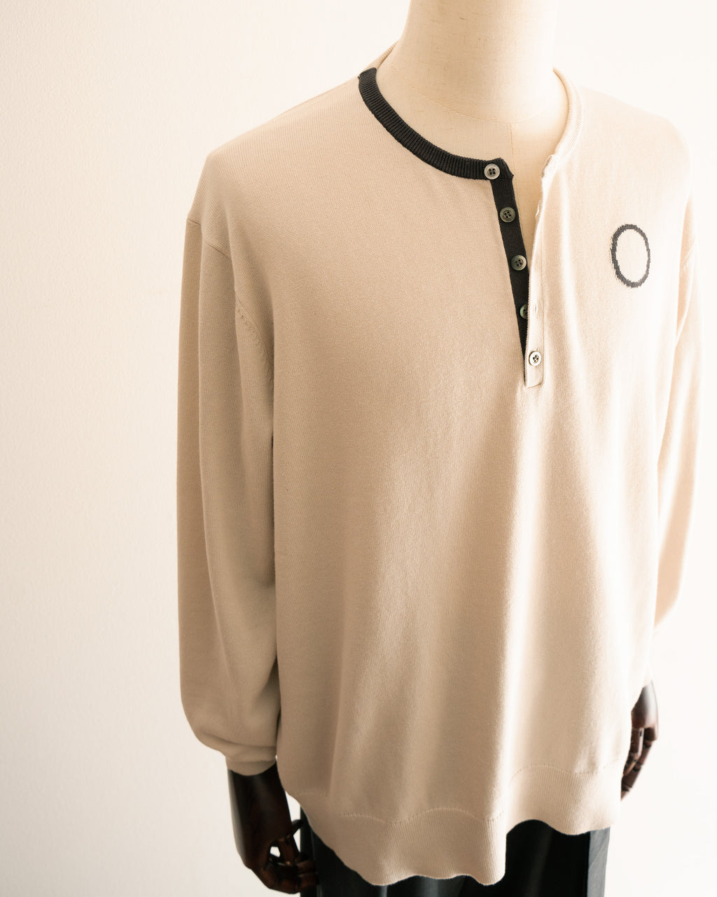 Signature Sweater, IVORY × CHARCOAL