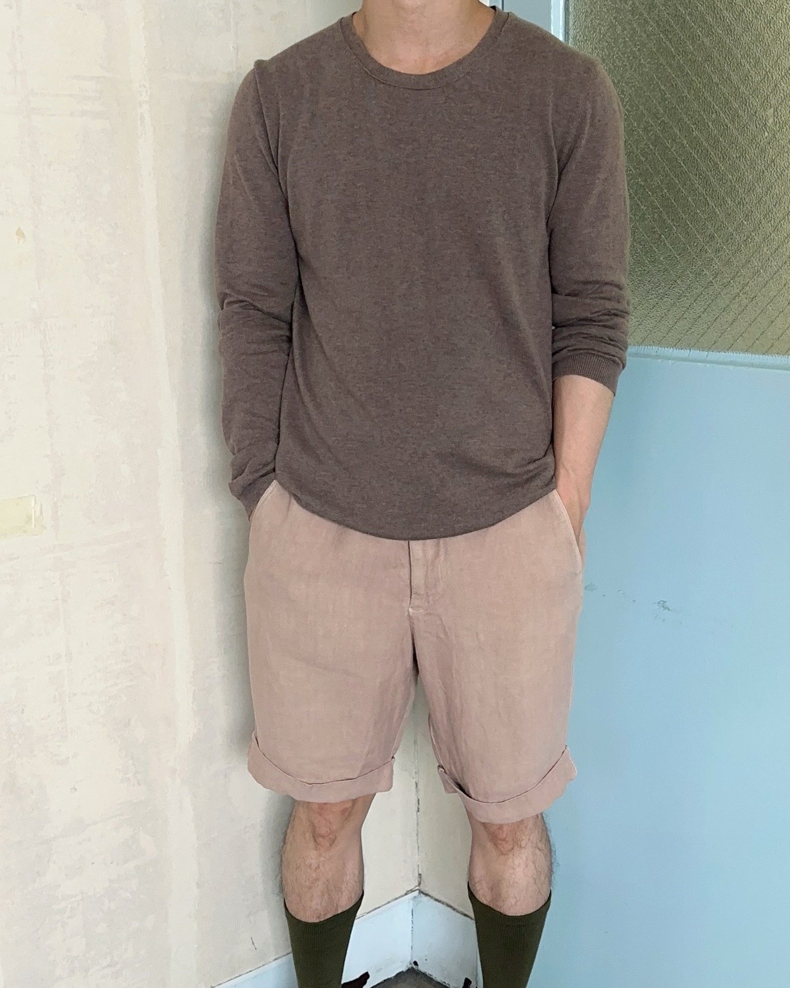 Fine Gauge Line Knit